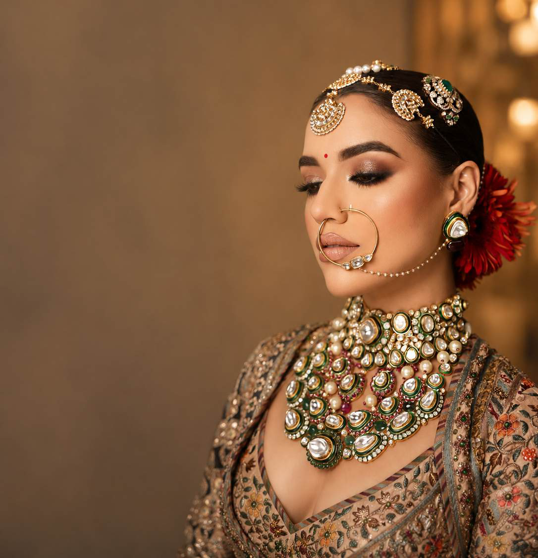 Night Bridal Glam Look
