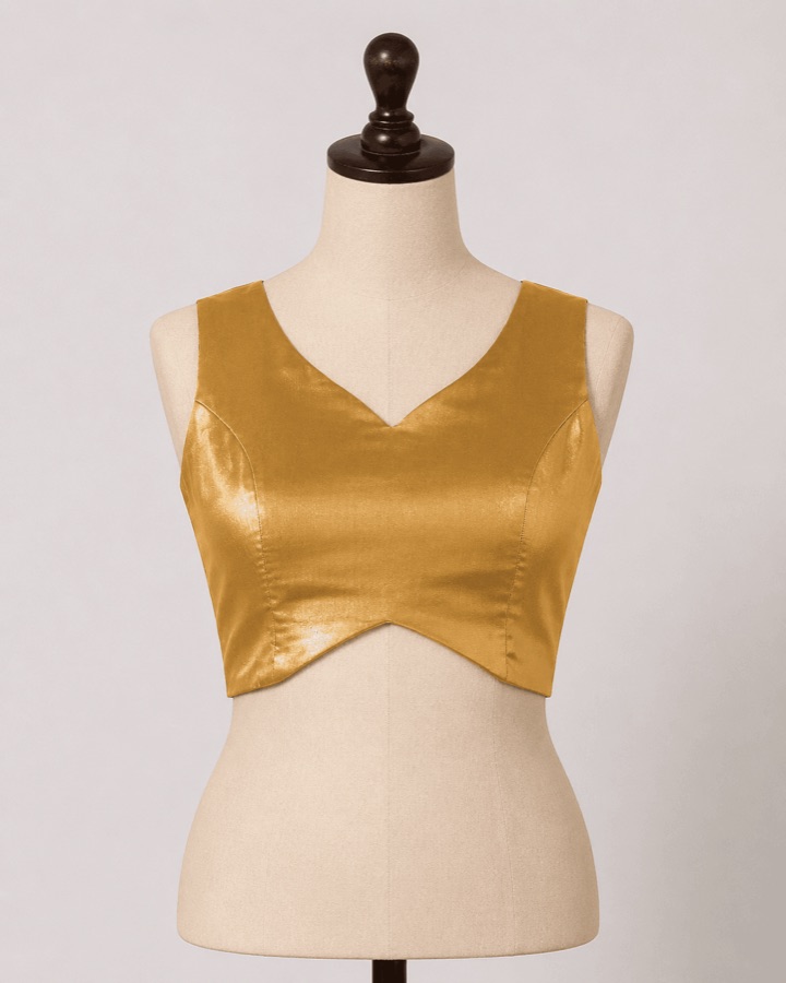 V-Neck Princess Panel Blouse